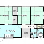 松岡戸建借家　西棟　間取りです。