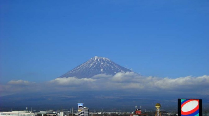 20160110富士市不動産のゆかりから見た富士山