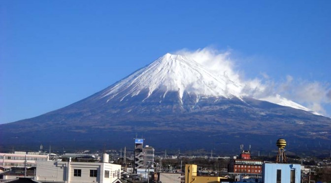 20160119富士市不動産のゆかりから見た富士山