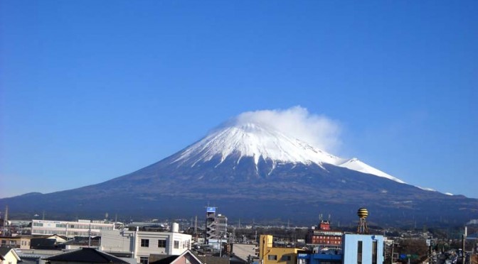 20160120富士市不動産のゆかりから見た富士山