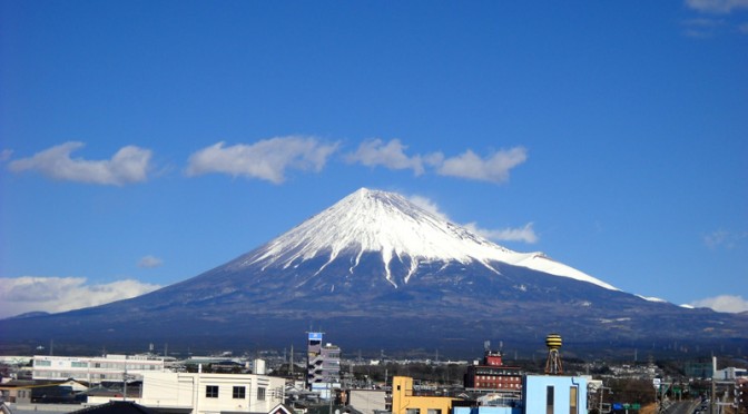 20160124富士市不動産のゆかりから見た富士山