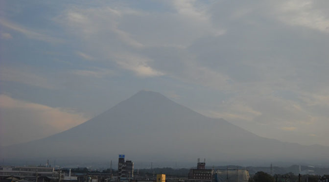 【2018年8月31日　今日の富士山】