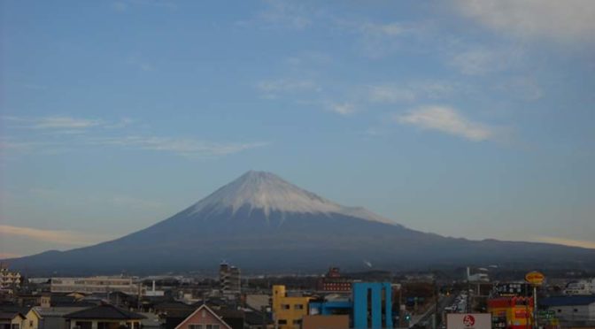 【2018年12月20日　今日の富士山】