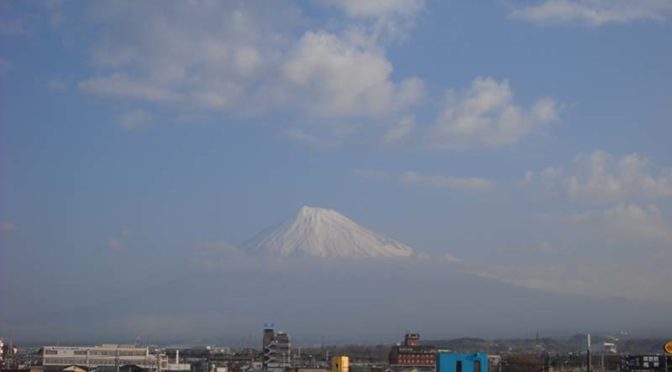 【2019年3月2日　今日の富士山】